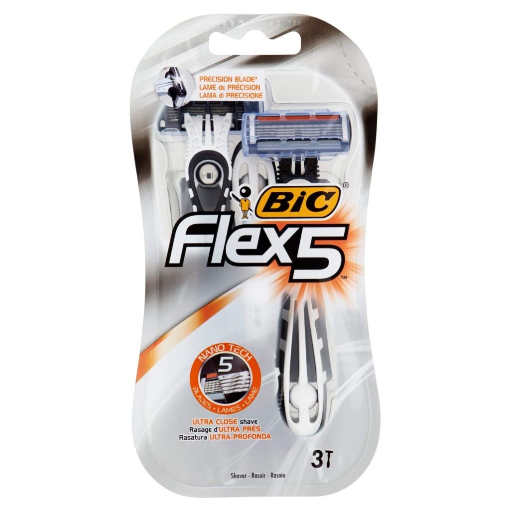 BIC FLEX 5 NANO TECH Maquinillas De Afeitar Con Cinco Cuchillas De