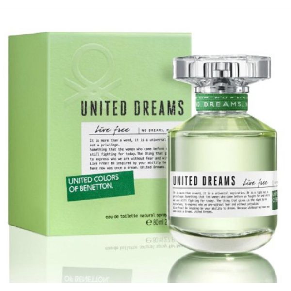 United Dreams Live Free De Benetton Colors - Edt - Eau De Toilette Natural Spray 80 Ml