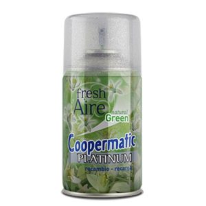 FRESH AIRE COOPERMATIC PLATINUM NATURAL GREEN - 250 ml - AMBIENTADOR - RECAMBIO