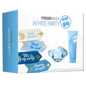 PACHA IBIZA WHITE PARTY - QUEEN EDT - Eau de Toilette Natural Spray 80 ml + Body Lotion 75 ml