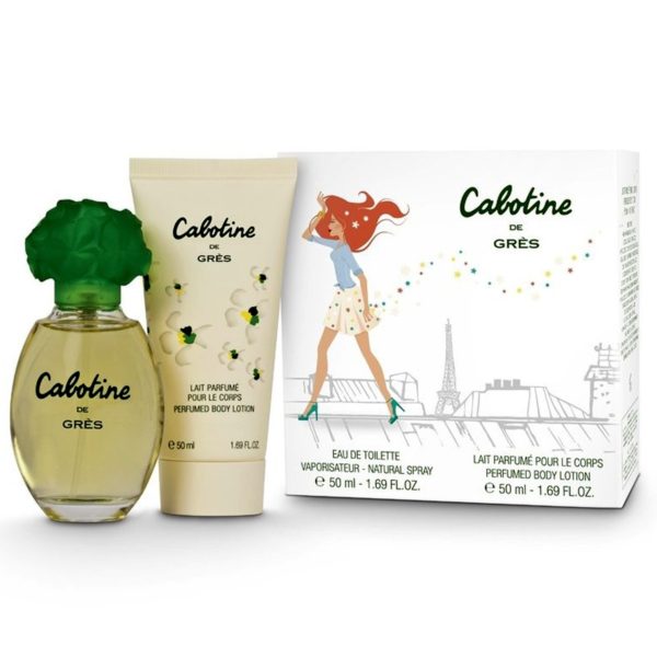 Cabotine De Grès - Edt Gres - Eau De Toilette Natural Spray 50 Ml + Perfumed Body Lotion 50 Ml