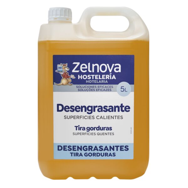 Desengrasante Superficies Calientes Zelnova 5 Litros Antes Zelco Scaled