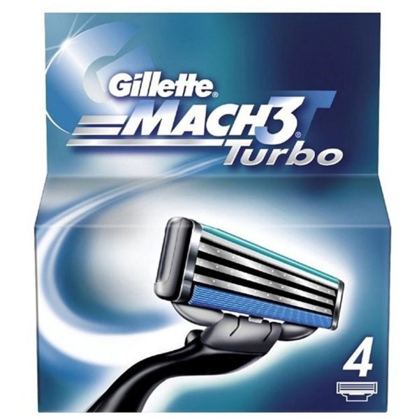 Recambio Gillette Mach3 Turbo 4 Uds