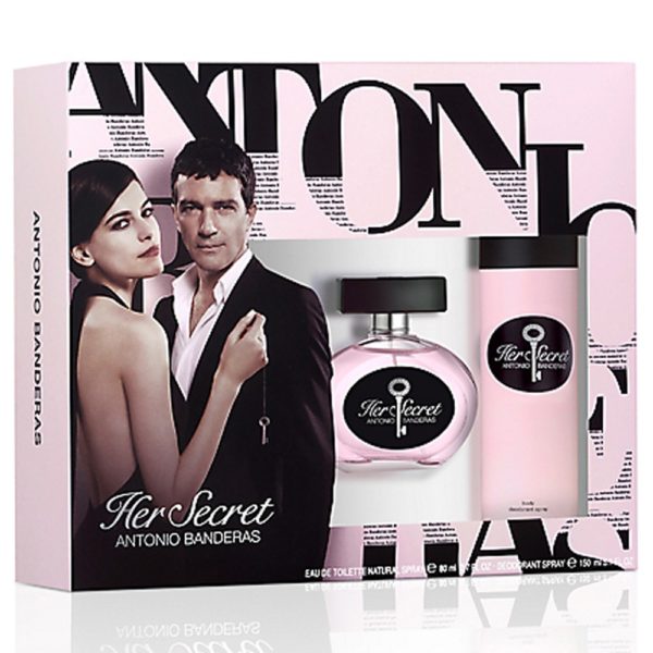 Her Secret De Antonio Banderas - Eau De Toilette Natural Spray 80 Ml + Desodorante Spray 150 Ml