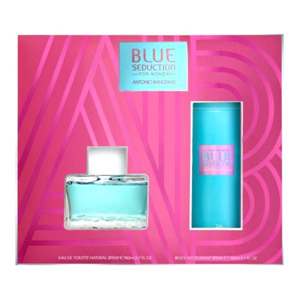 Blue Seduction For Woman De Antonio Banderas - Eau De Toilette Natural Spray 80 Ml + Desodorante 150 Ml - 20 Years Of Seduction
