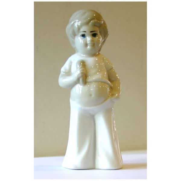Figura Ceramica / Porcelana - Niño Con Helado - Golfillo