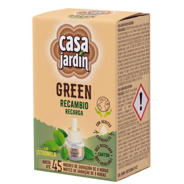 Recambio Insecticida Para El Difusor De Casa Jardin Green - Zelnova