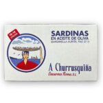 A CHURRUSQUIÑA – SARDINAS EN ACEITE DE OLIVA 125 g – [16/18 PIEZAS] – Sardinilla / Xoubiña