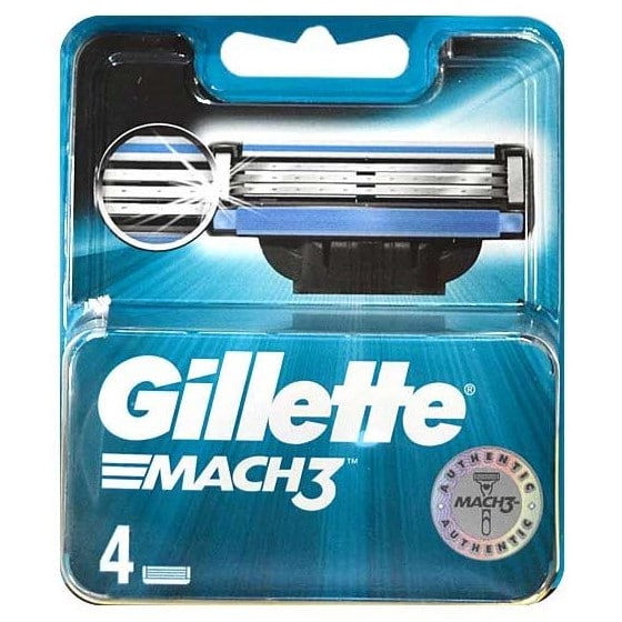 Gillette Mach 3 Cargador 4Uds Blister