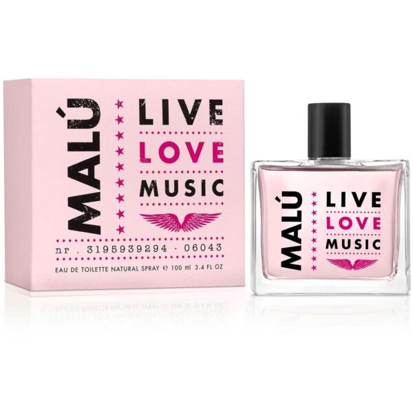 Malu Live Love Music Eau De Toilette Edt100Ml Rosa