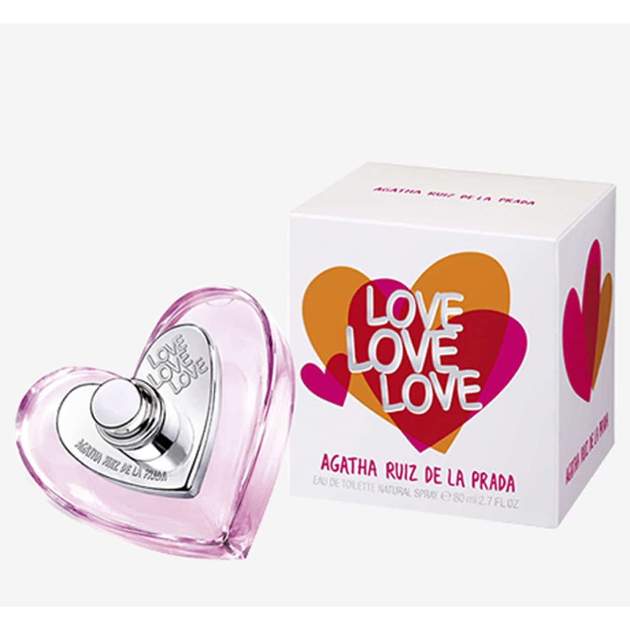 LOVE LOVE LOVE DE AGATHA RUIZ DE LA PRADA - Colonia / Perfume - Eau de  Toilette Natural Spray 80 ml - FORMATO ANTIGUO