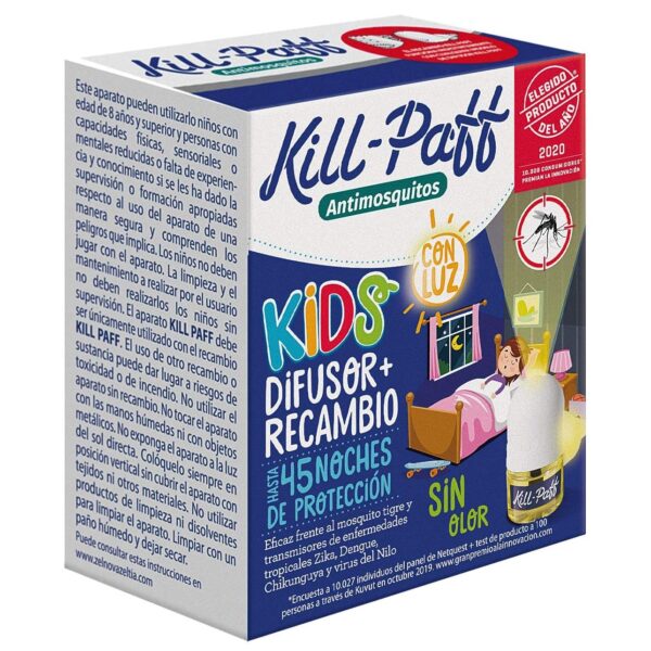 Kill Paff Kids Pack Duplo Difusor Y Recambio Insecticida 33Ml 1