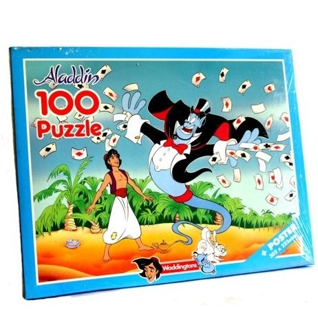 Aladdin Puzzle 100 Piezas Waddingtons Serie Disney New New